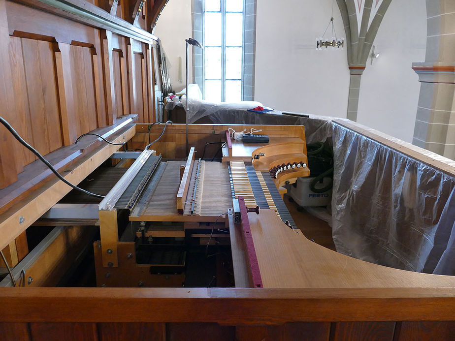 Sanierung der "Lötzerich" Orgel in St. Crescentius (Foto: Karl-Franz Thiede)